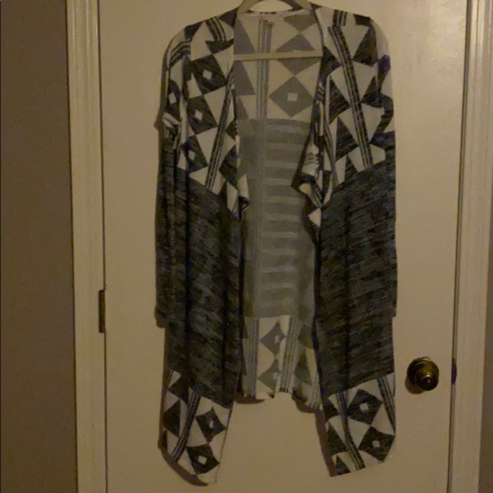 Black and white cardigan